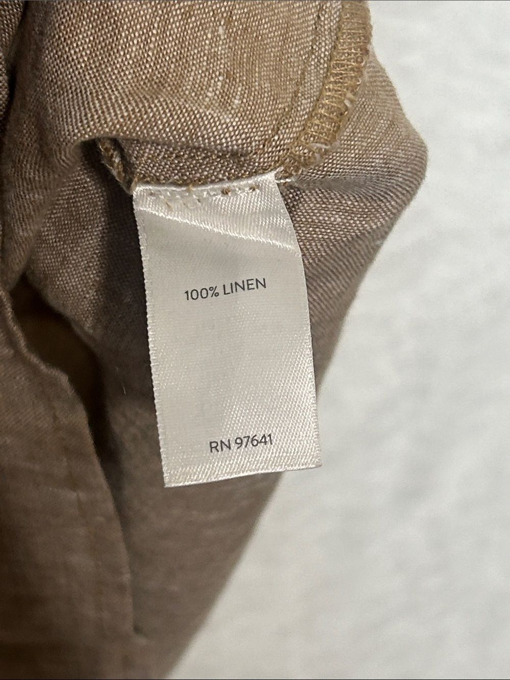 J. Jill Brown 100% Linen Dress Size‎ Small S I Love Linen Coastal Grandma EUC - Picture 8 of 12